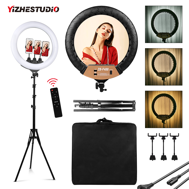 Webcam Ring Light - 22inch Ring lamp Dimmable Rings Light