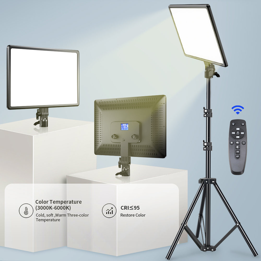 Webcam Ring Light - 10/14inch LED Video Light Panel Bi-Color