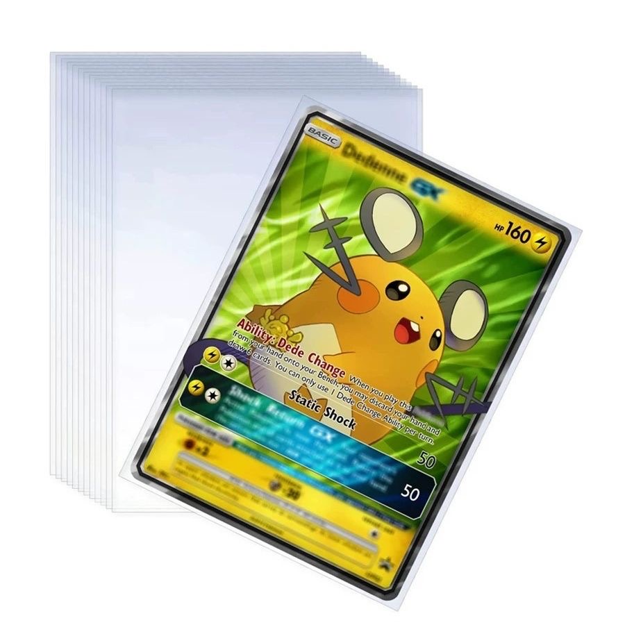 Esports Gaming Arm Sleeve - 100Pcs Games Card Sleeves Transparent Playing
