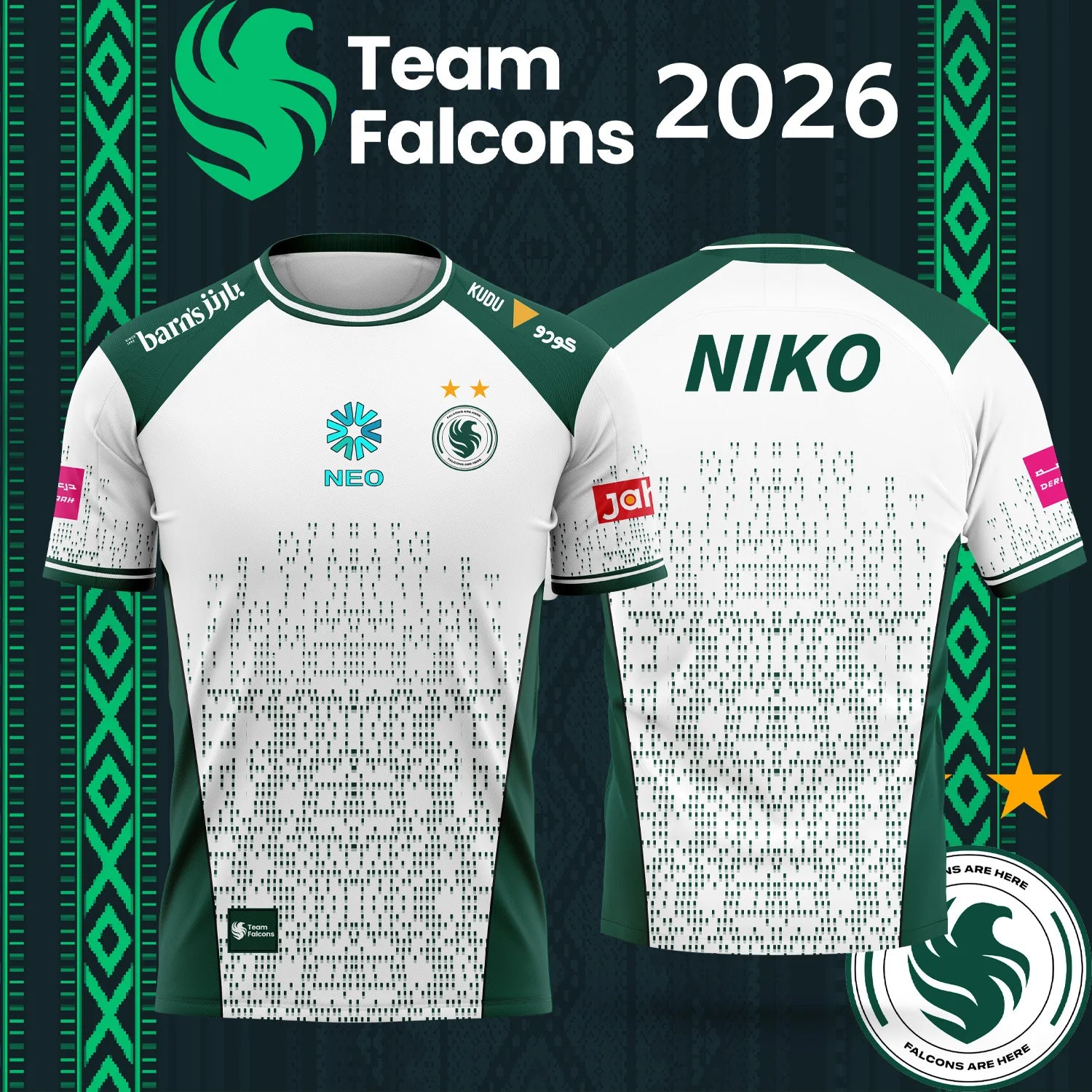 Esports Gaming Top - Family Matching 2026 Team Falcons NIKO