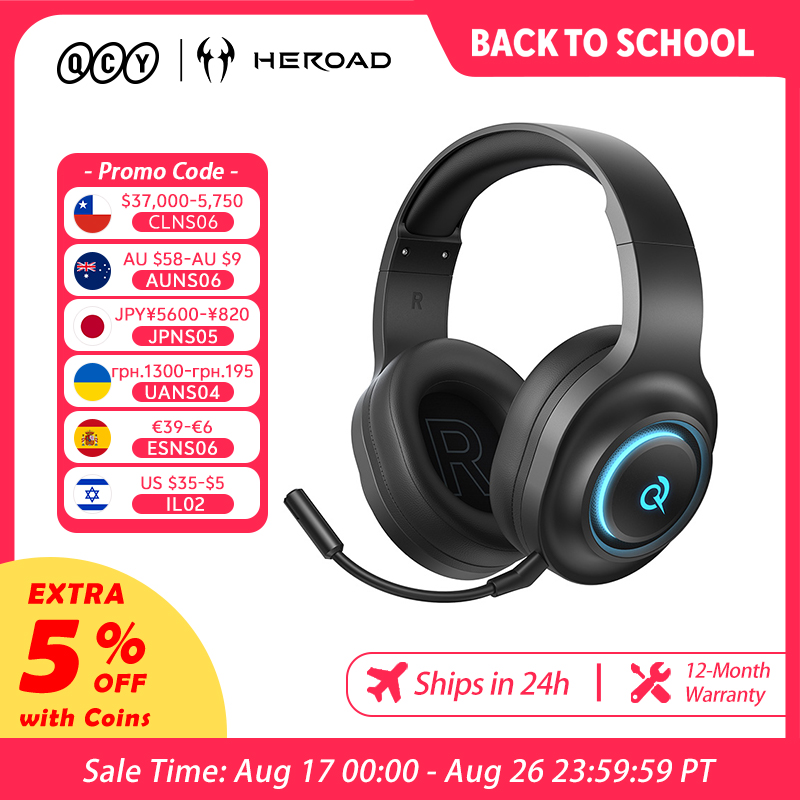 Gaming Headset 7.1 - QCY Heroad V200 Gaming Headset with