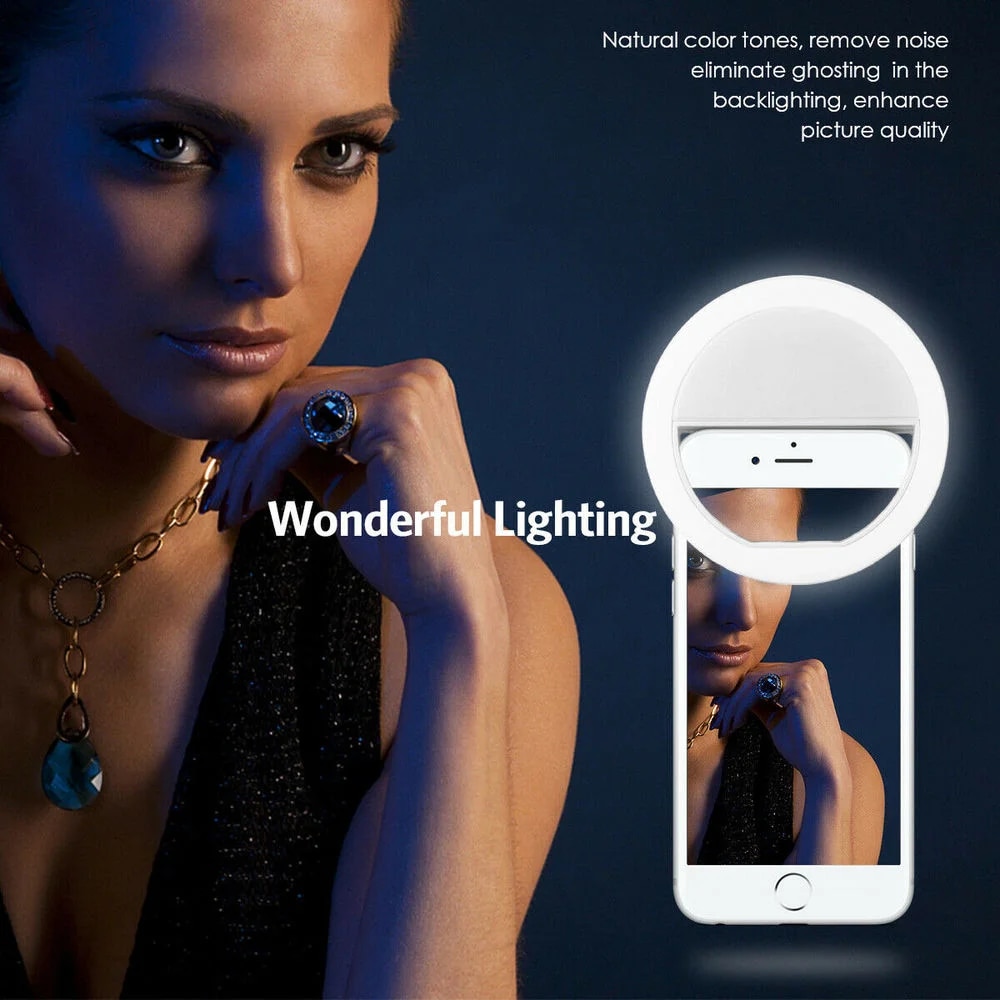 1pc USB Charge Cable LED Selfi - огляд і ціна Webcam Ring Light