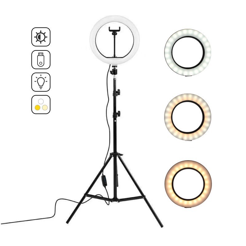 16cm/26cm/30cm LED Selfie Ring - огляд і ціна Webcam Ring Light
