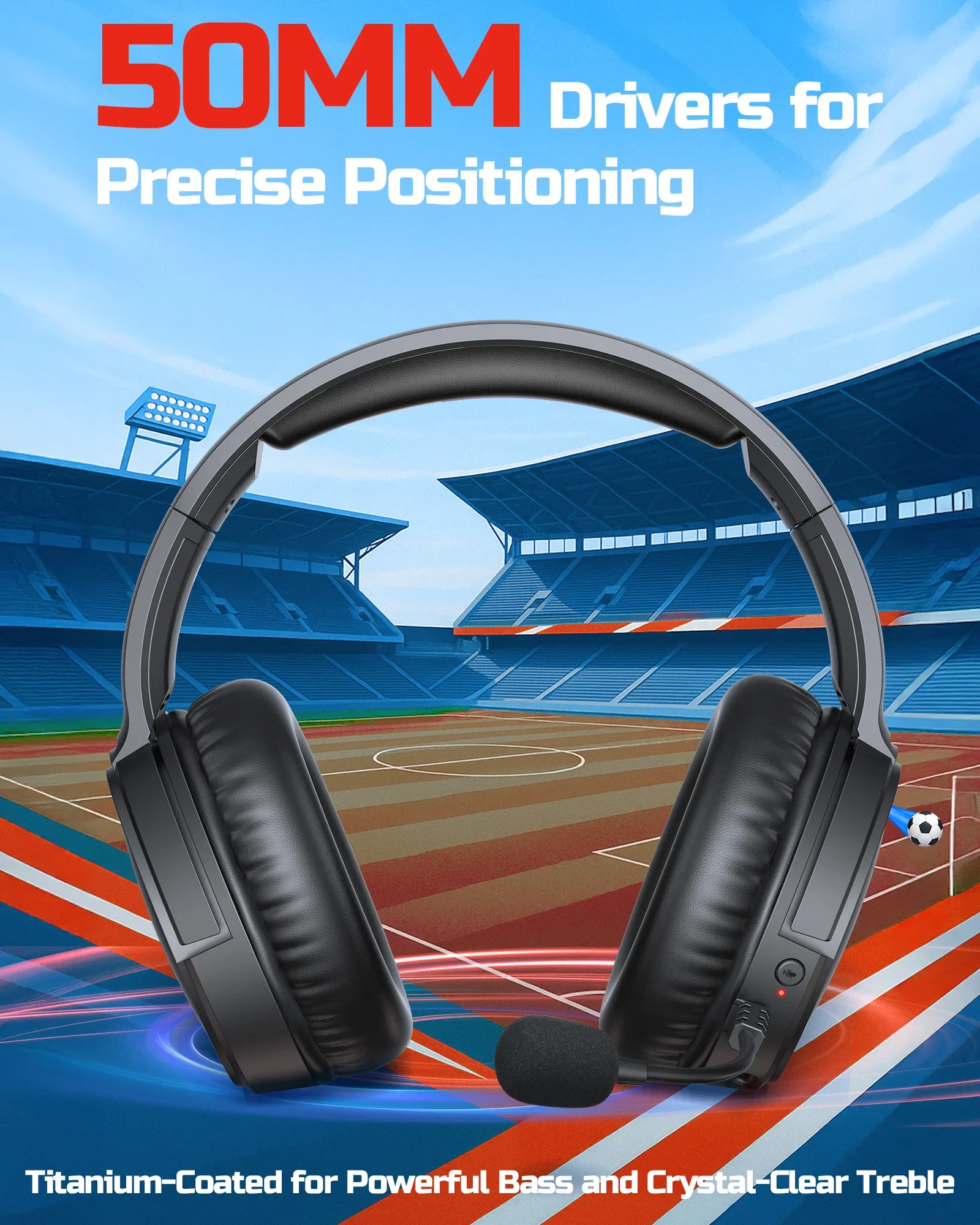 BINNUNE BW02 Wireless Gaming H - огляд і ціна Gaming Headset 7.1