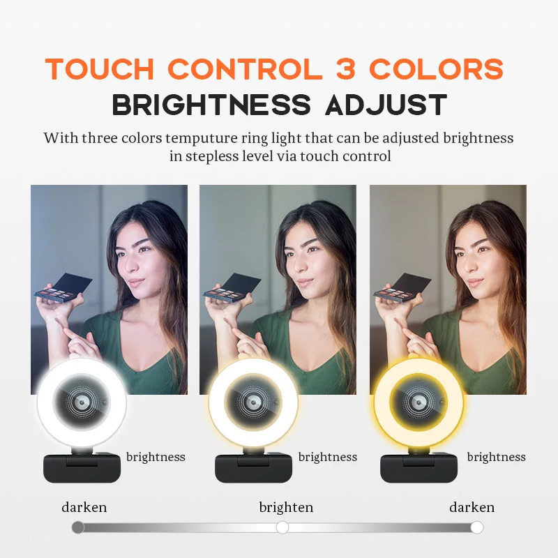 Best Seller Auto Focus Web Cam - огляд і ціна Webcam Ring Light