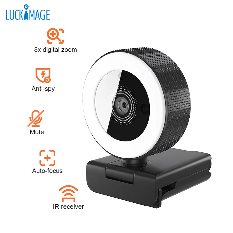 Best Seller Auto Focus Web Cam - огляд і ціна Webcam Ring Light