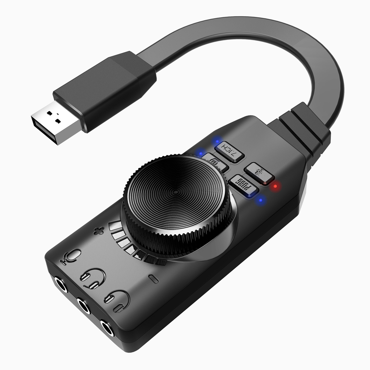3.5mm 7.1 Channel USB Adapter  - огляд і ціна Gaming Headset 7.1
