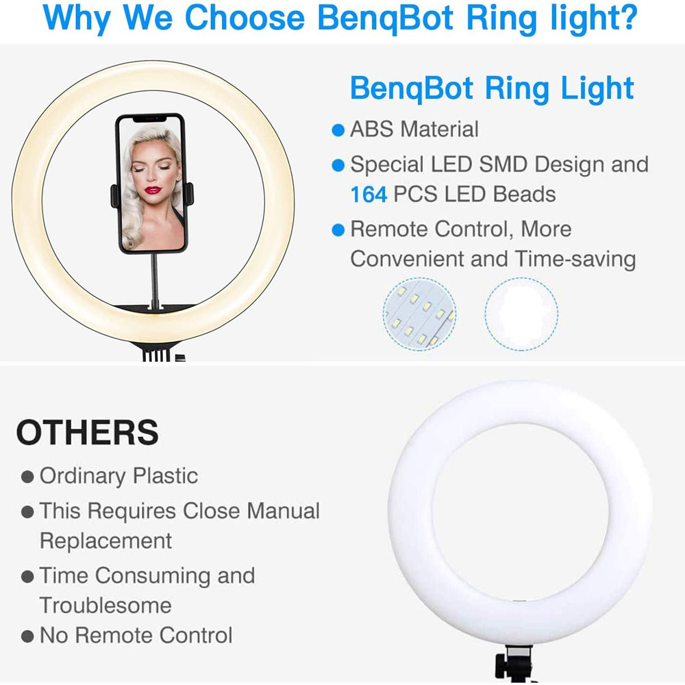 26 33CM Video Lights Dimmable  - огляд і ціна Webcam Ring Light